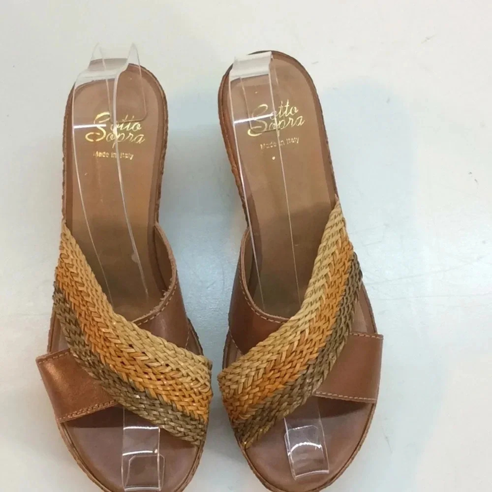 Sotto Sopra Leather Multicolored Platforms Euro 37 - Picture 2 of 8